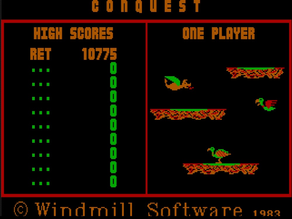 Title Screen of Conquest for DOS
